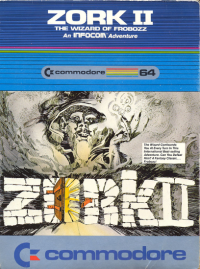 Zork II the Wizard of Frobozz Commodore 64  box art